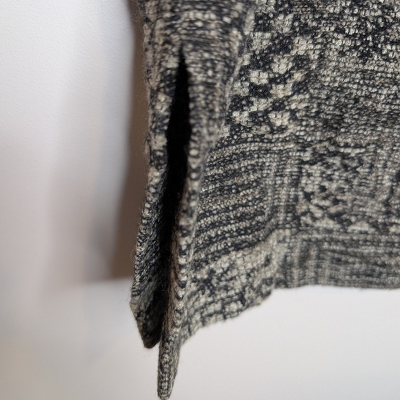 Vintage Eric Alexandre Black and Cream Knit Patterned Vest Size 40 Large Womens - Picture 7 of 11